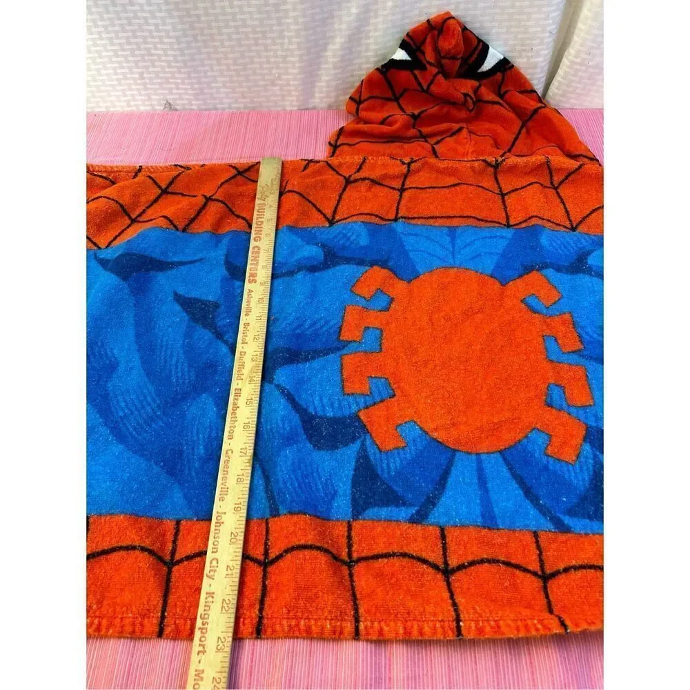 Marvel Spider-Man hooded beach‎ towel red blue 23